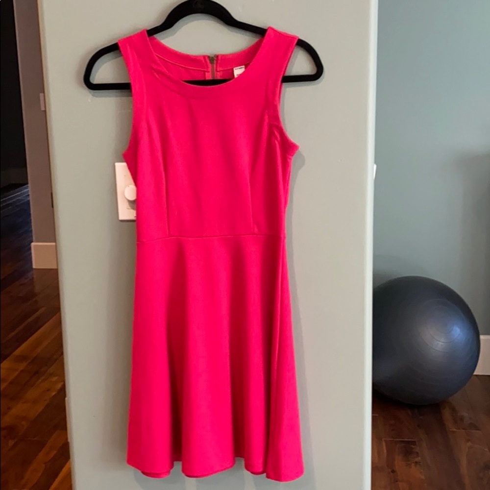 Pink flare dress